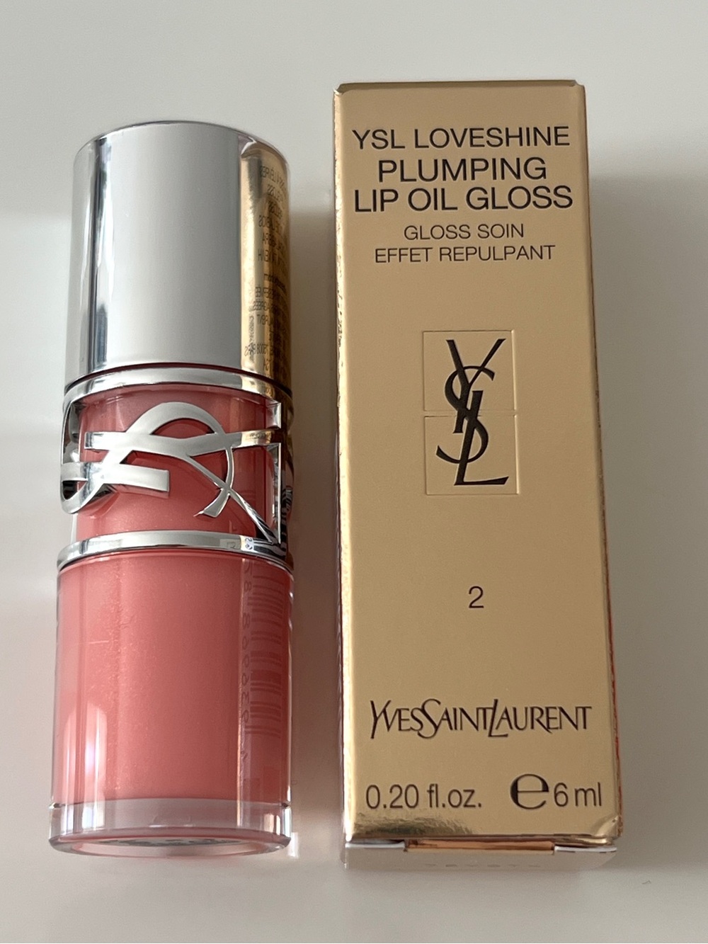 Yves Saint Laurent YSL Loveshine Plumping Lip Oil Gloss - 02 Lucky Moonstone